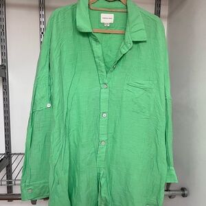 American Eagle Outfitters Green Shirt